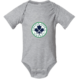 North Park Hockey Infant Short Sleeve Baby Rib Bodysuit