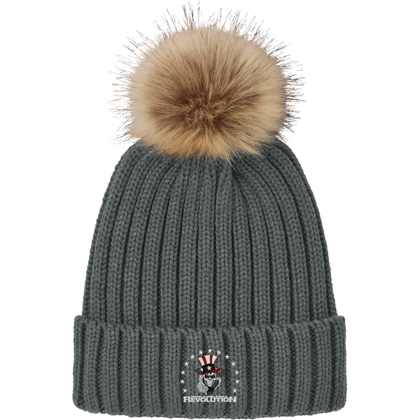 Phila Revolution Faux Fur Pom Beanie