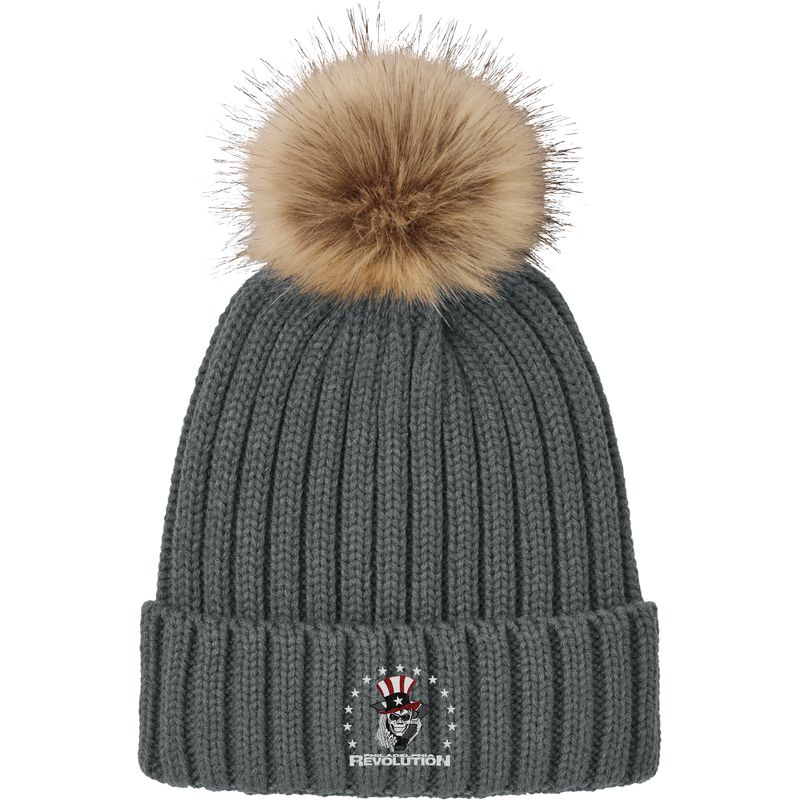 Phila Revolution Faux Fur Pom Beanie