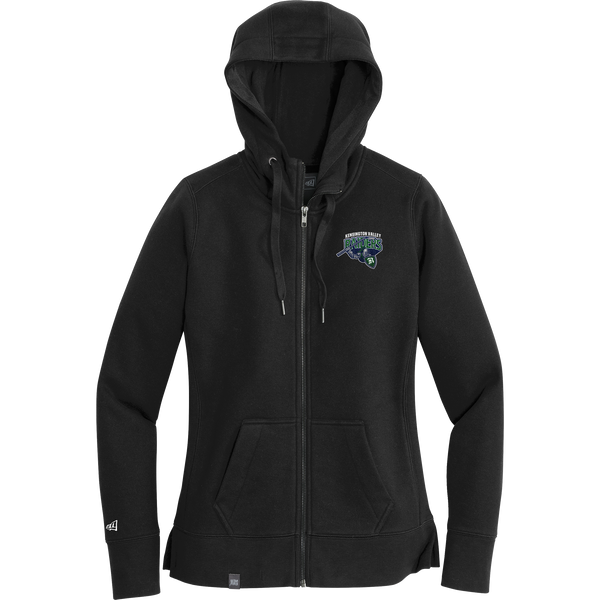 Kensington Valley Raiders New Era Ladies French Terry Full-Zip Hoodie