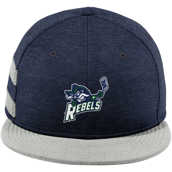 Kensington Valley Rebels New Era Shadow Heather Striped Flat Bill Snapback Cap