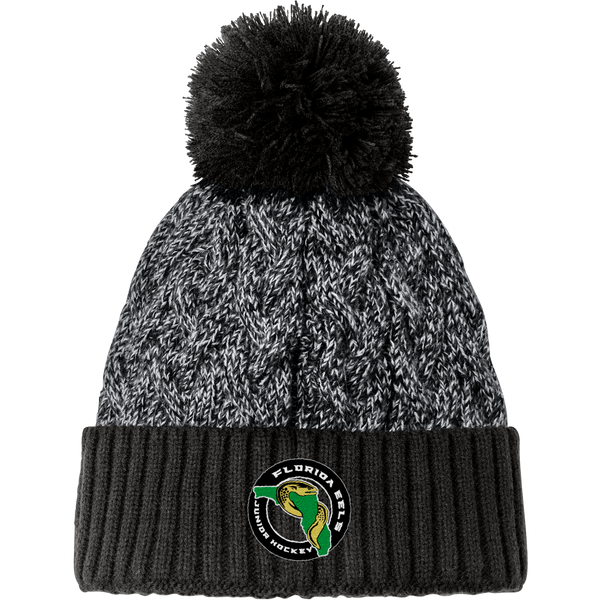 Florida Eels New Era Marled Knit Pom Beanie