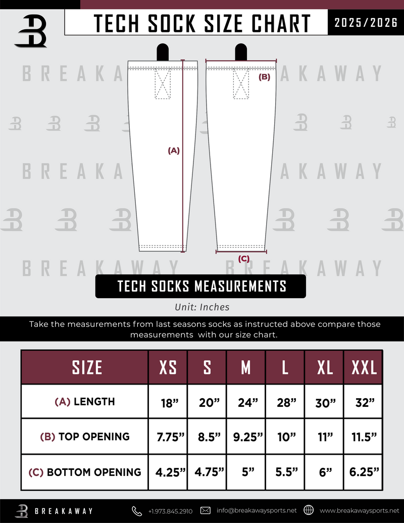 Orange County West Sublimated Tech Socks