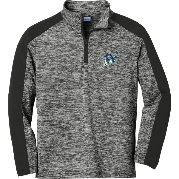 Kensington Valley Rebels Youth PosiCharge Electric Heather Colorblock 1/4-Zip Pullover