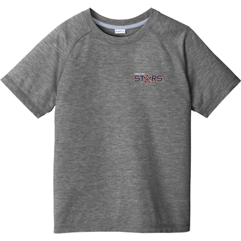 Prestige Stars Youth PosiCharge Tri-Blend Wicking Raglan Tee